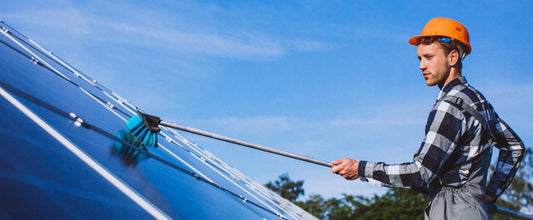 how to clean solar panels